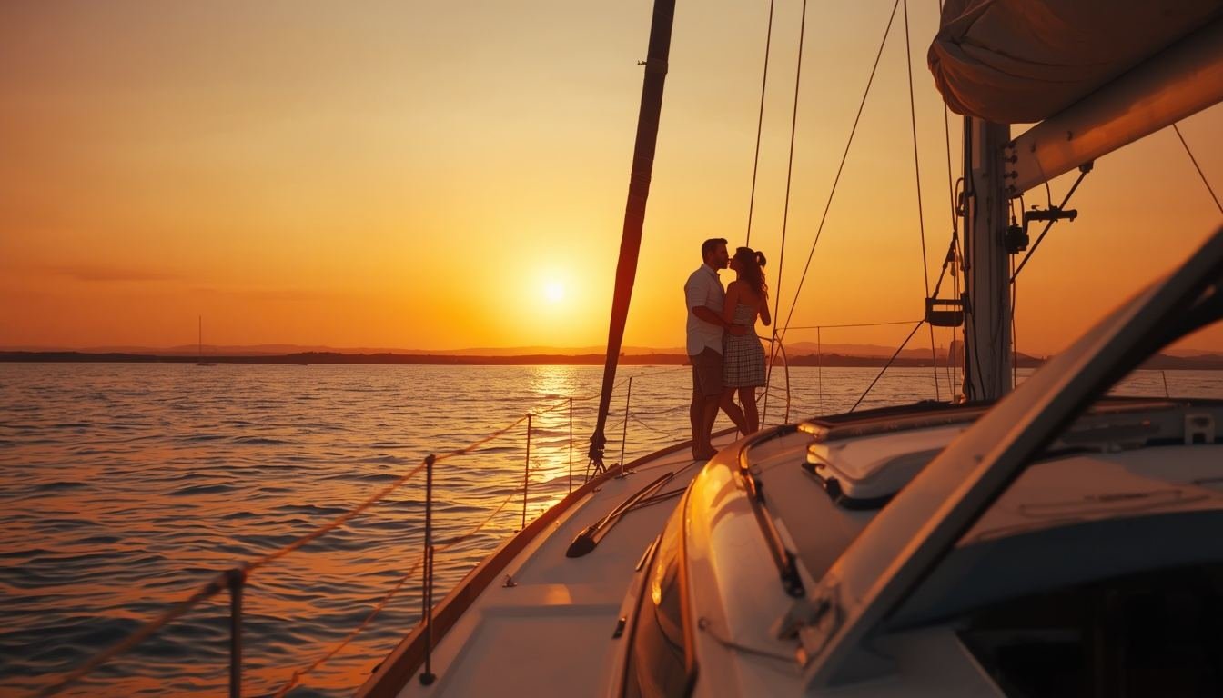 Romantic sailing